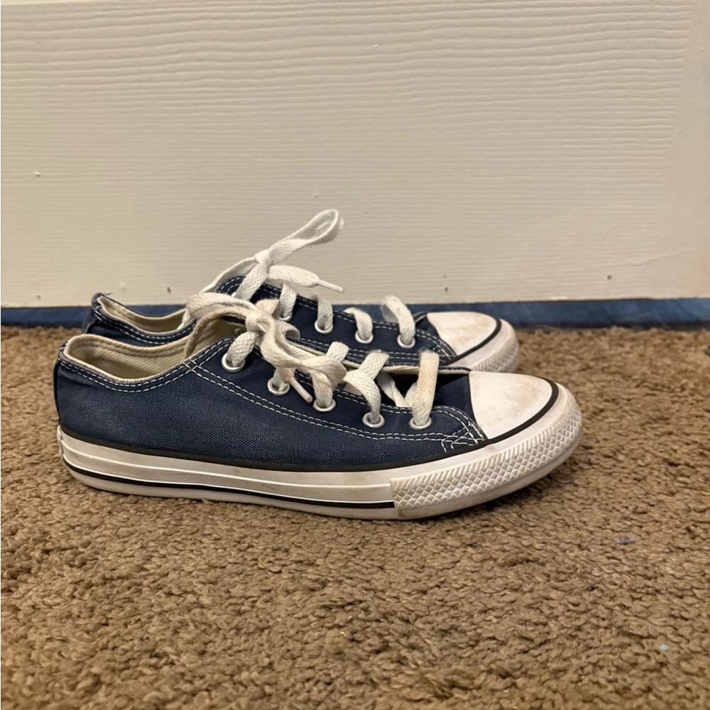Little Kids Navy Blue Low Converse
